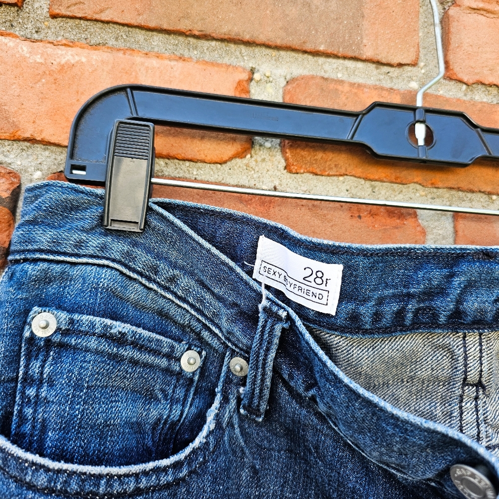 New Gap 1969 Patchwork Distressed Slim Boyfriend … - image 8